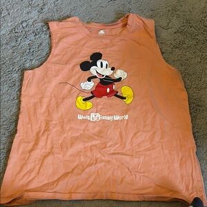 Kids' Orange Mickey Mouse Tank Top